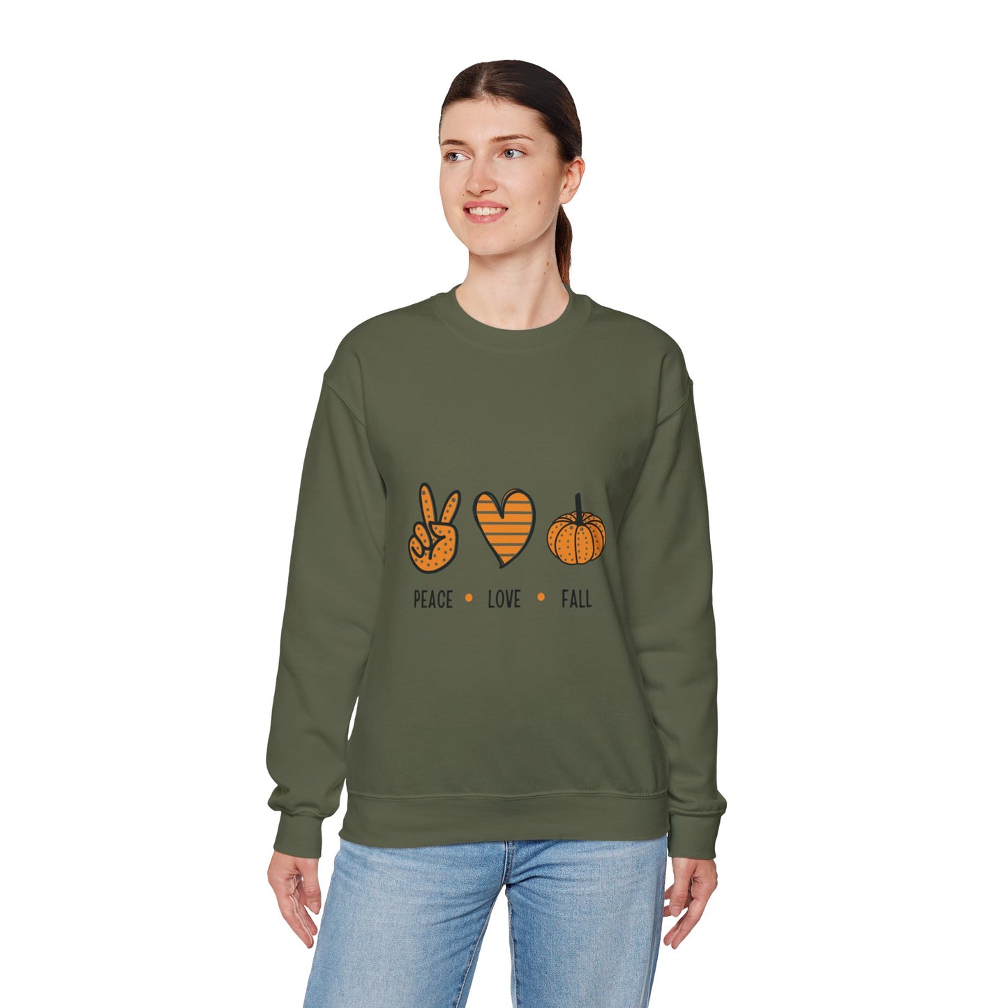 Peace Love Fall Crewneck Sweatshirt