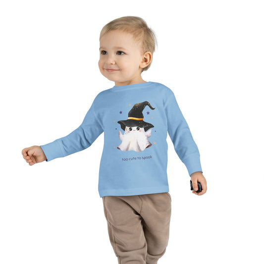 Too Cute to Spook Toddler Long Sleeve Shirt