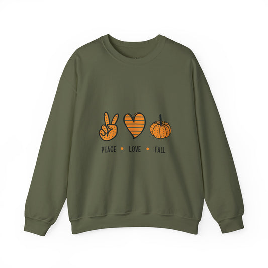 Peace Love Fall Crewneck Sweatshirt