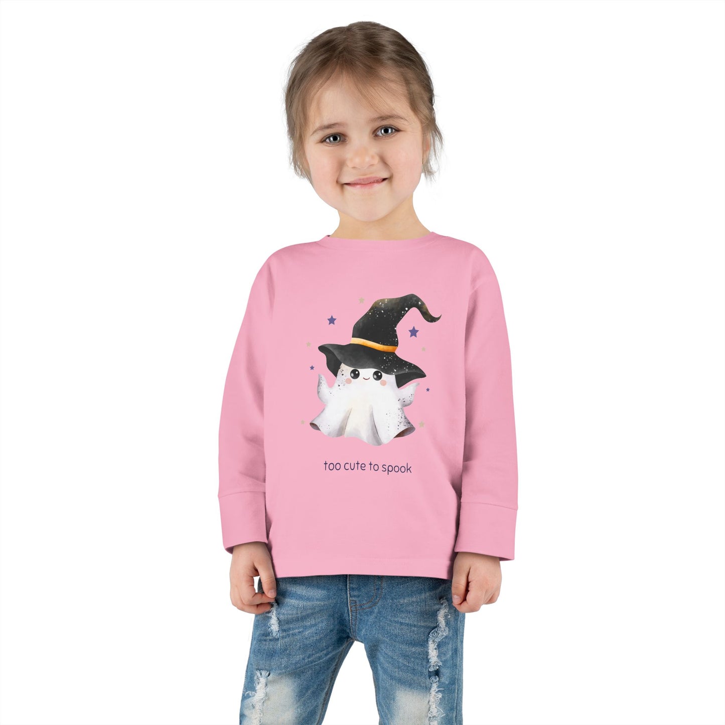 Too Cute to Spook Toddler Long Sleeve Shirt