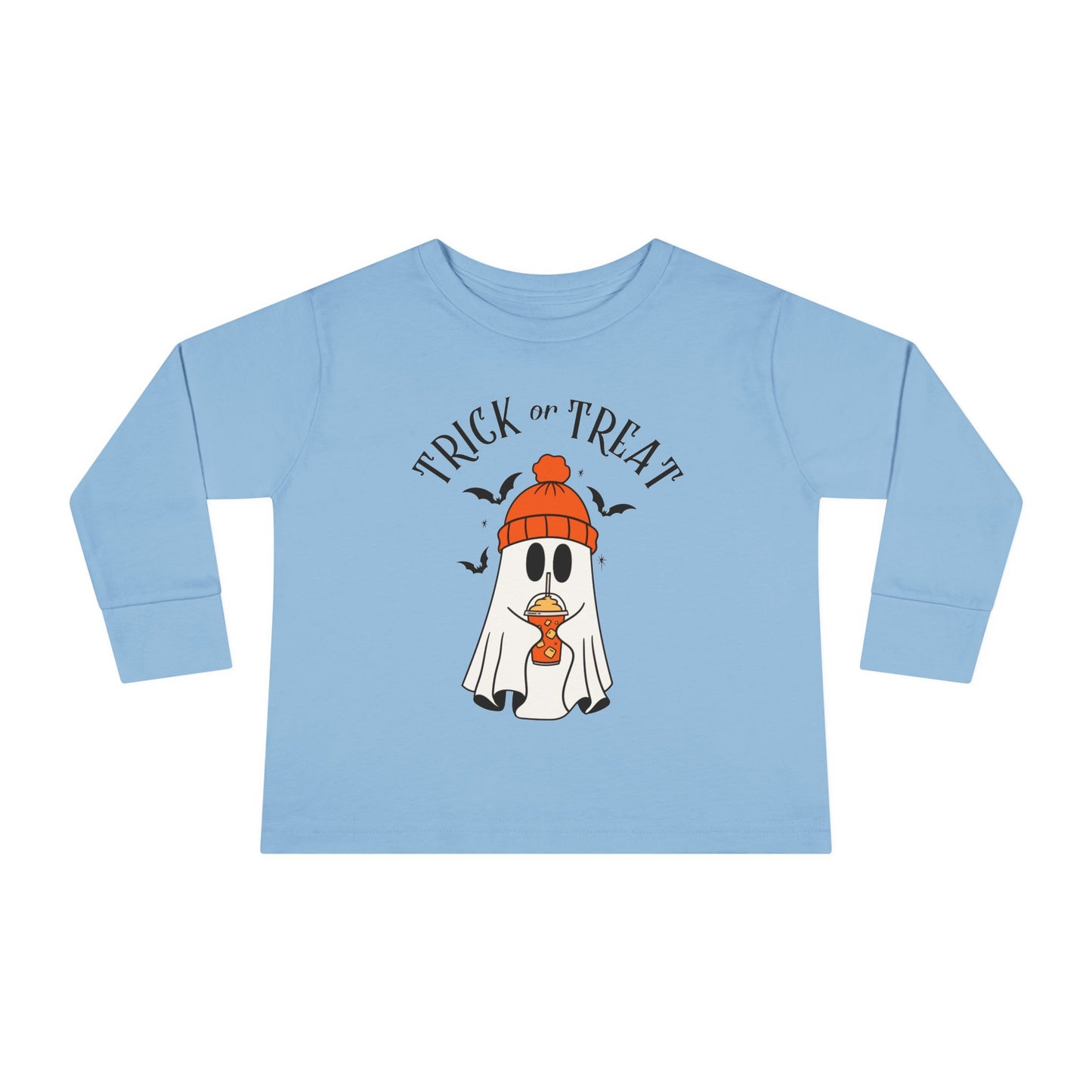 Trick or Treat Ghost Toddler Long Sleeve Tee