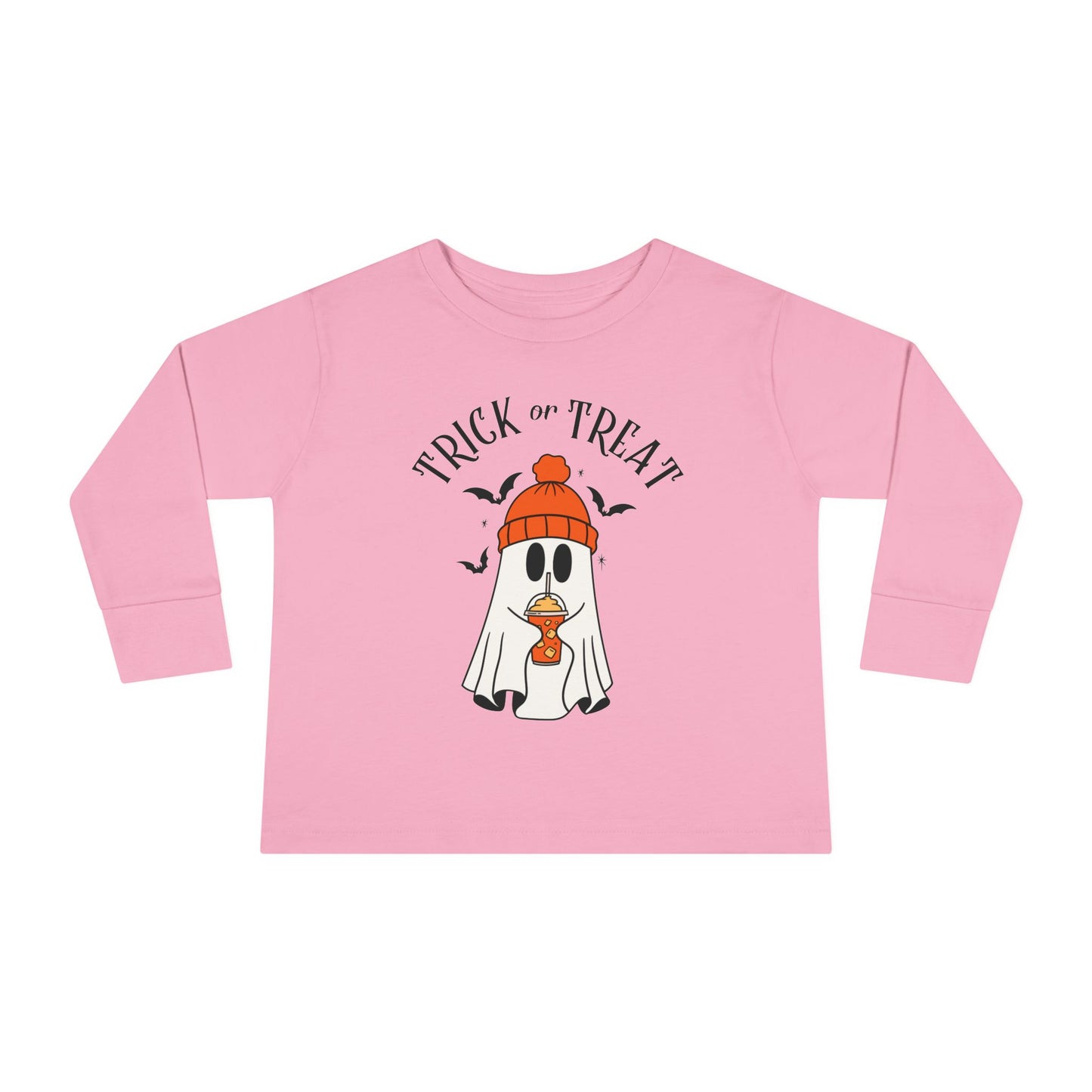 Trick or Treat Ghost Toddler Long Sleeve Tee