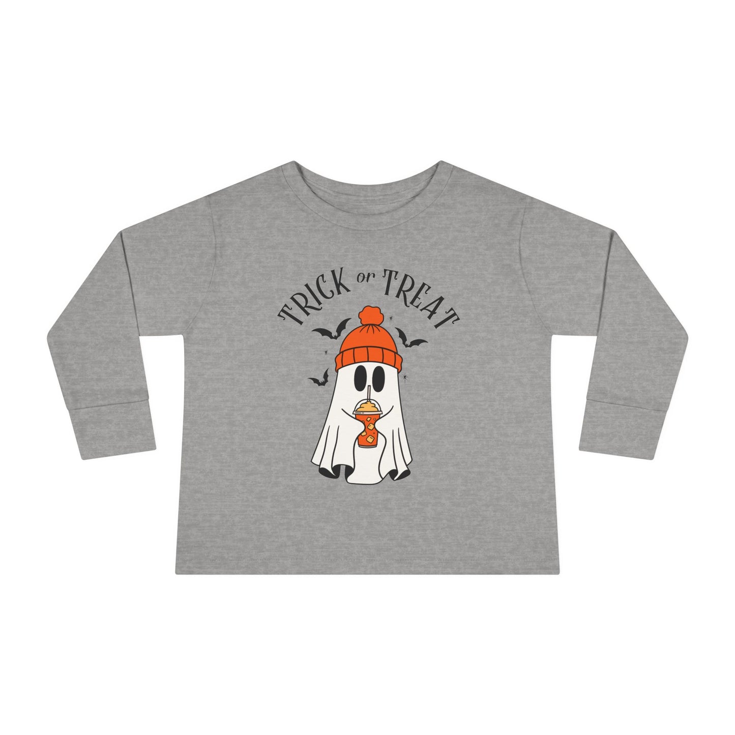 Trick or Treat Ghost Toddler Long Sleeve Tee