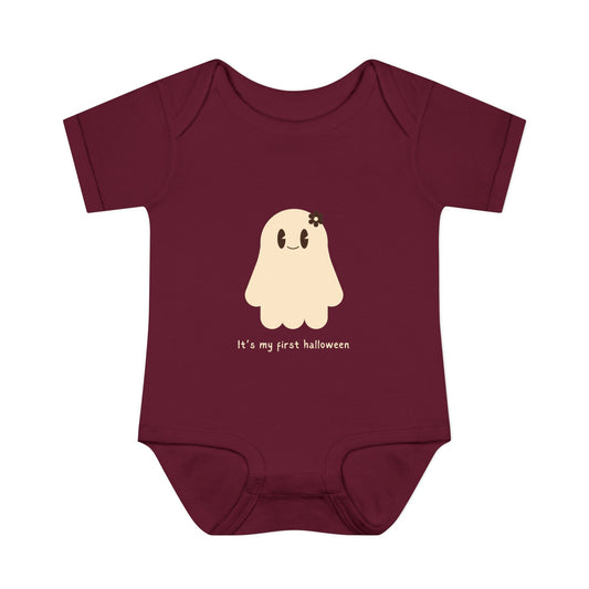 Ghost First Halloween Baby Onesie