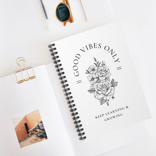 Good Vibes Only Spiral Notebook