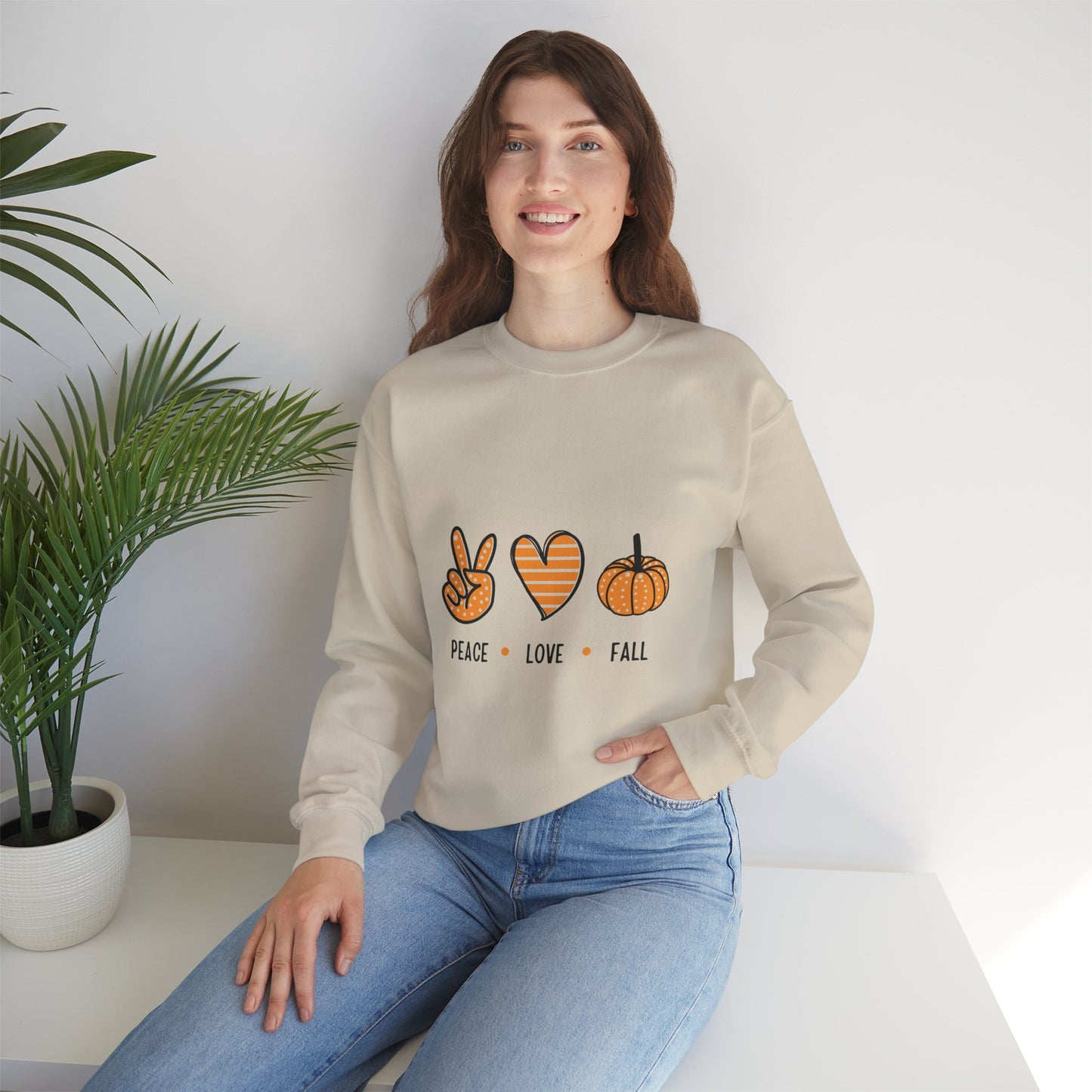 Peace Love Fall Crewneck Sweatshirt