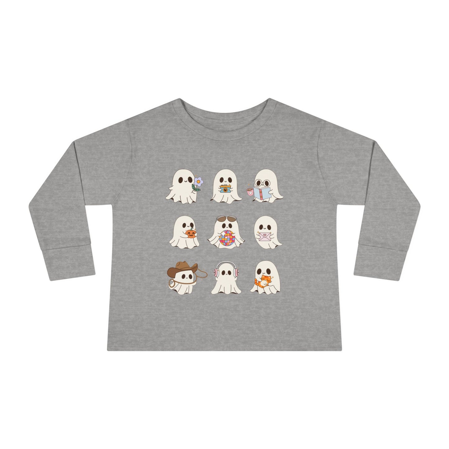 Ghostie Activities Long Sleever Toddler Shirt