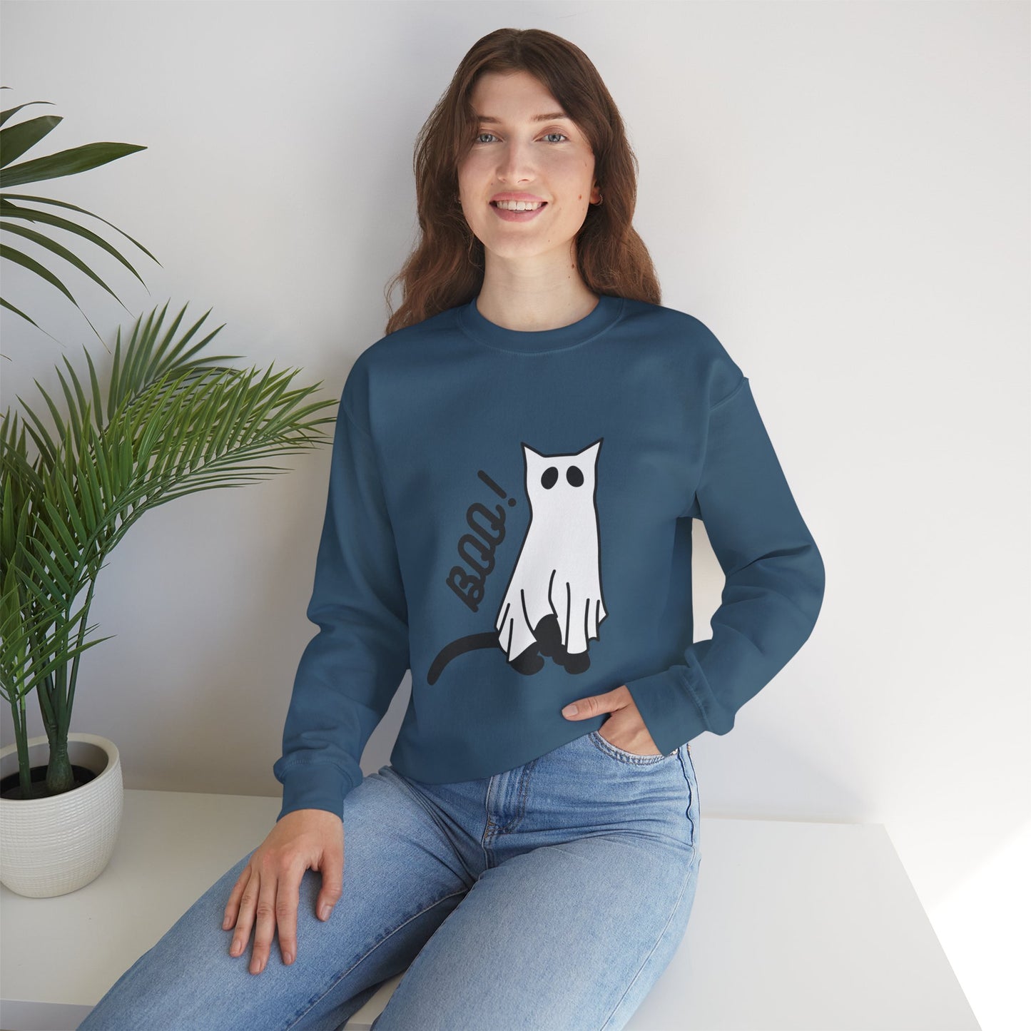 Boo Kitty Women’s Sweater